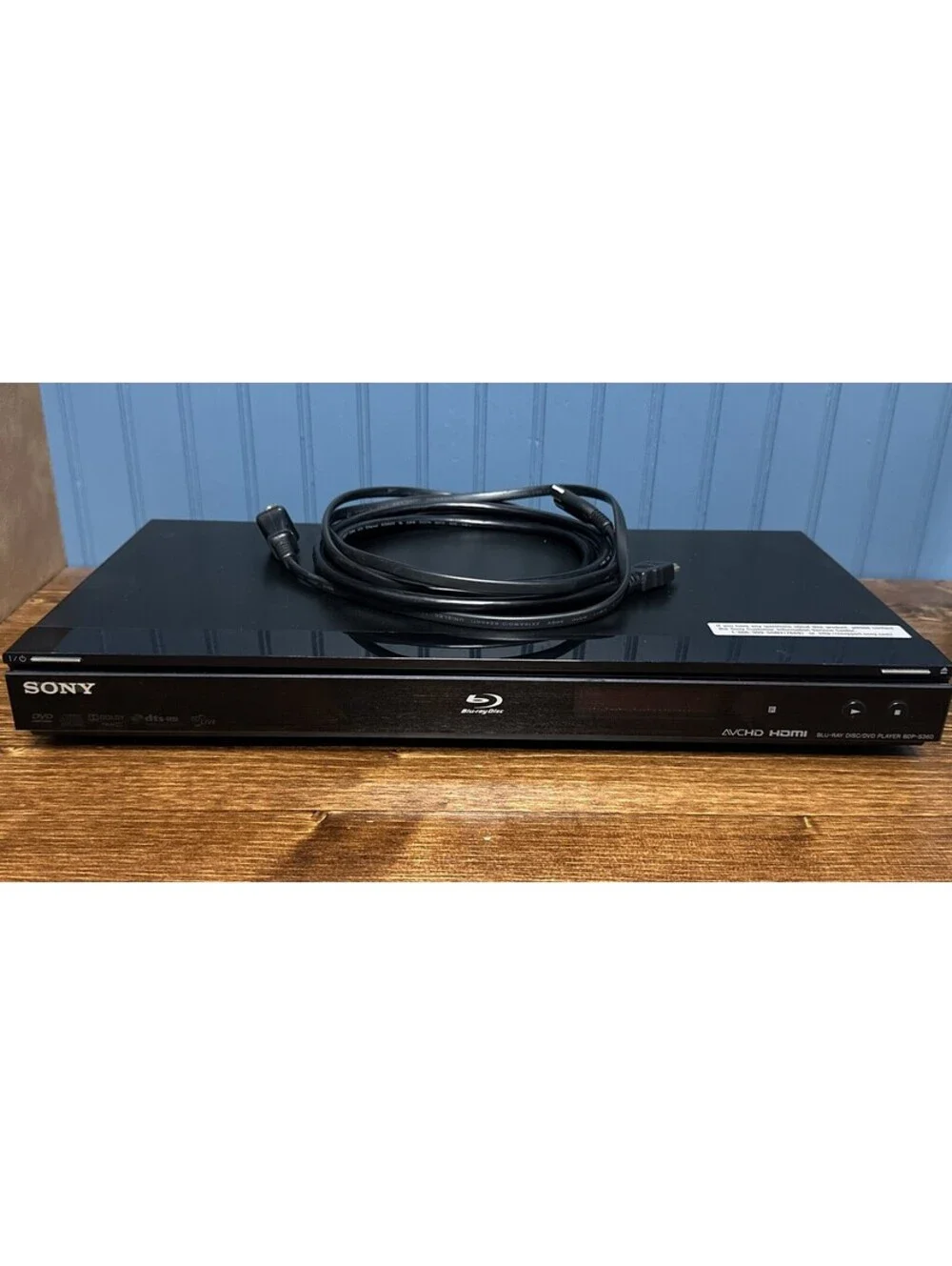 Sony BDP-S360 1080p Blu-Ray Disc/DVD Player Power Cord & HDMI Tested
